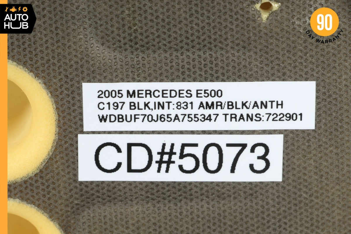 04-06 Mercedes W211 E500 E350 Front Right Bottom Lower Seat Cushion Black OEM - photo 11