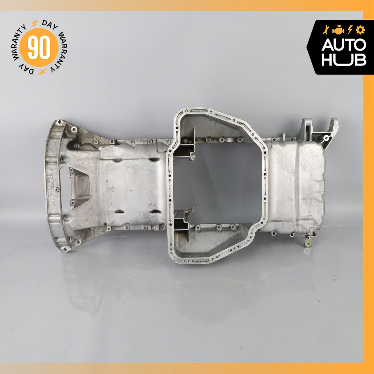 92-99 Mercedes W140 CL600 S600 Oil Pan Upper Part 1200103213 OEM - photo 12