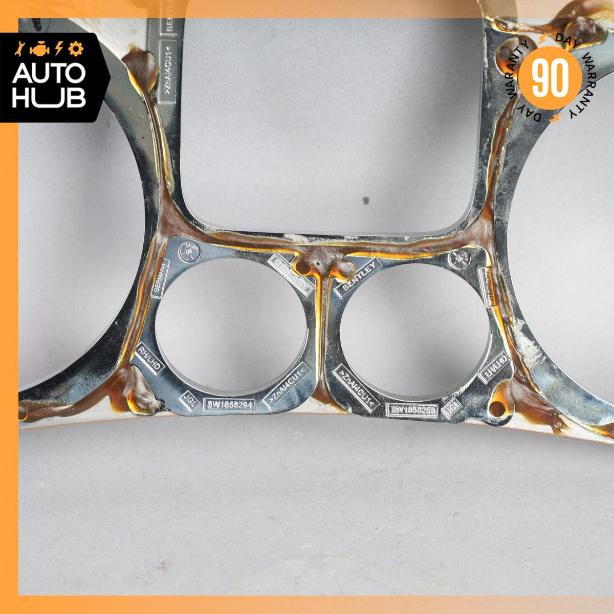 03-13 Bentley Continental GT GTC Dash Panel Speedometer Bezel Trim Wood OEM - photo 15