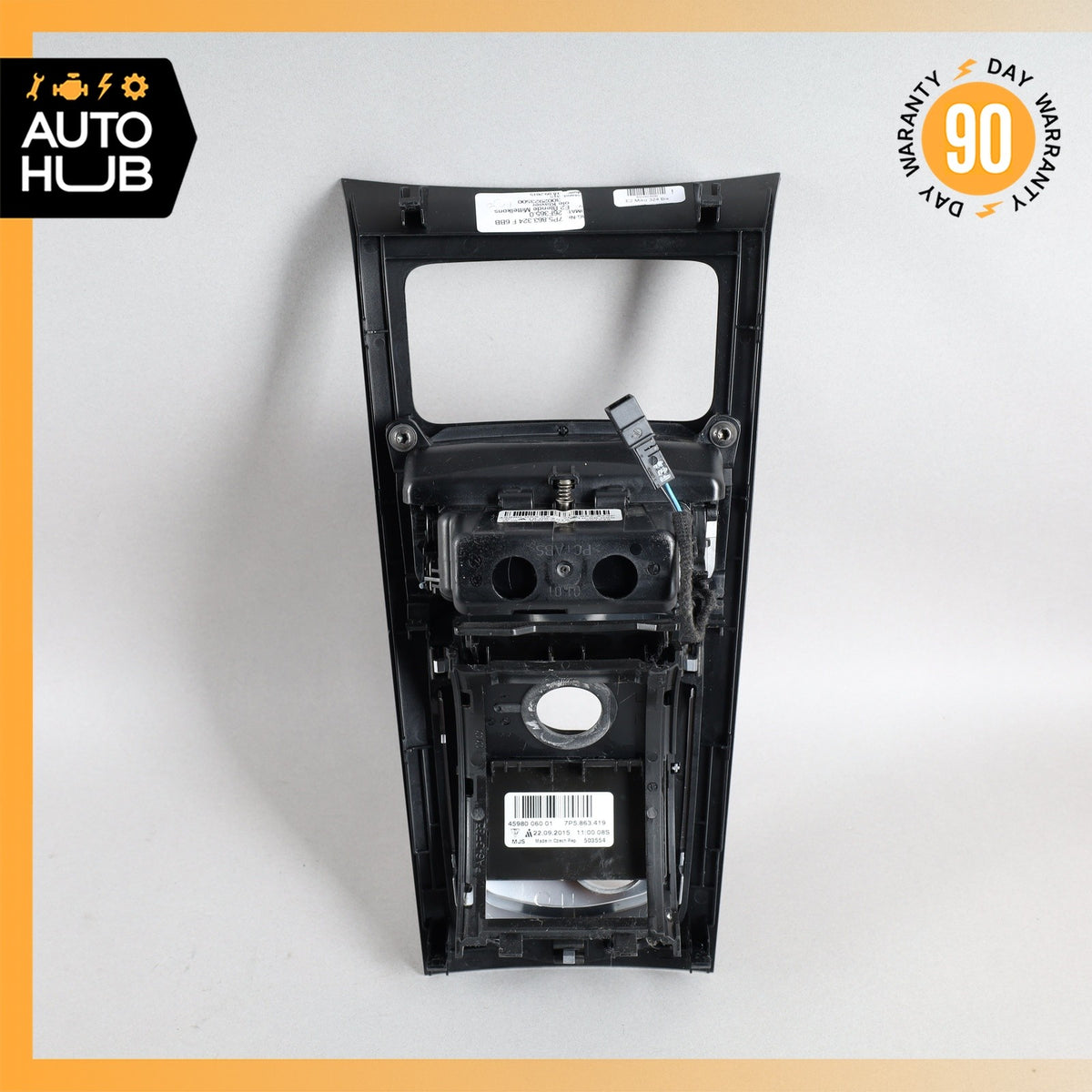 11-18 Porsche Cayenne 958 Hybrid S Center Console Shifter Trim Bezel OEM - photo 11