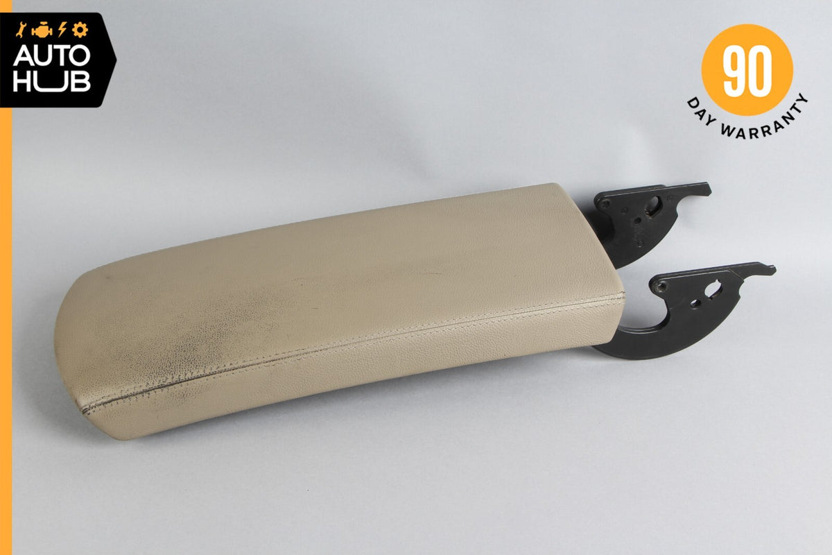 03-06 Mercedes R230 SL500 SL55 Center Console Arm Rest Armrest Cover Beige OEM - photo 6