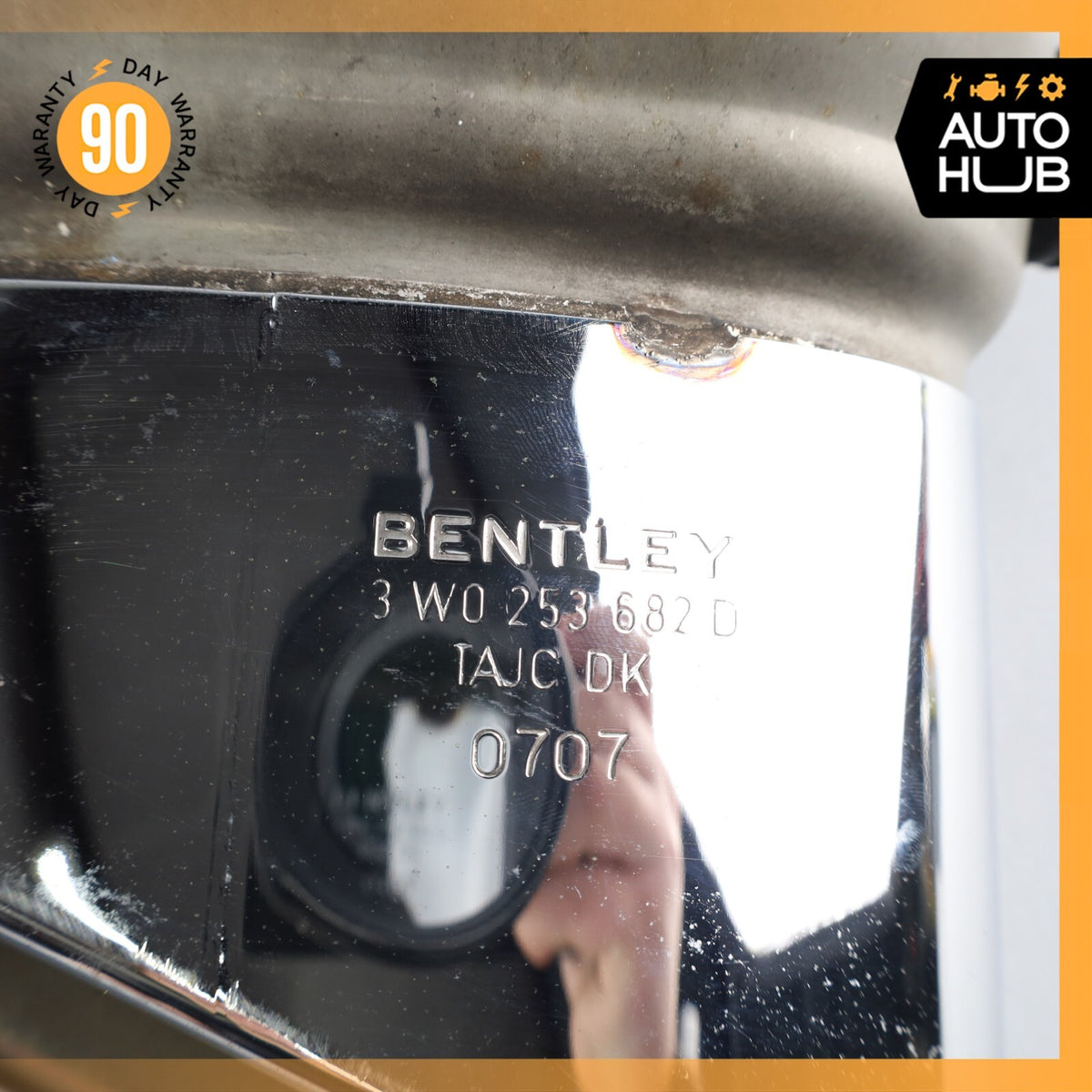 Bentley Continental GTC GT Exhaust Muffler Tips Left and Right Set OEM 63k - photo 10
