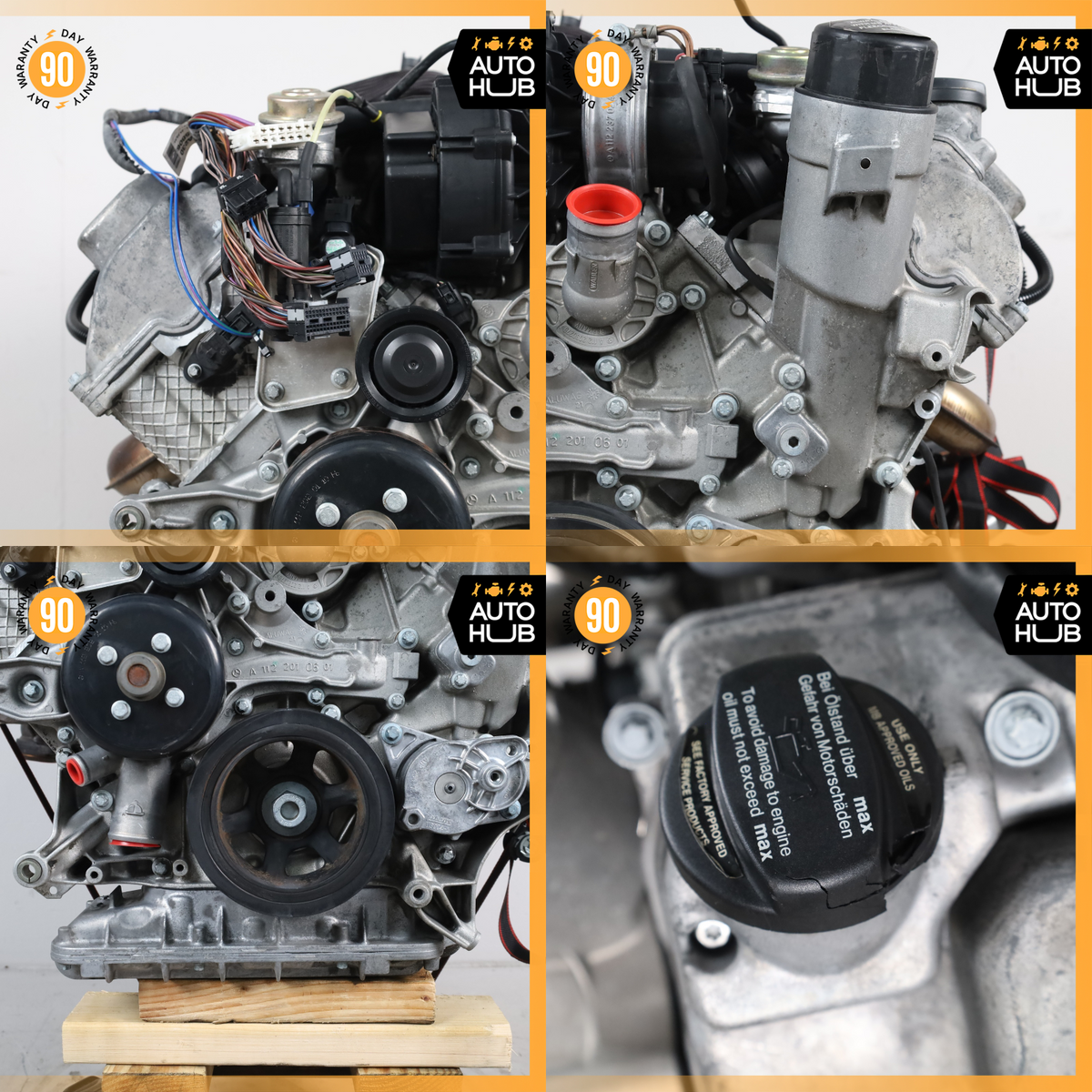 99-06 Mercedes R230 SL500 CLK500 Engine Motor Assembly 5.0 V8 M113 113.963 OEM - photo 19