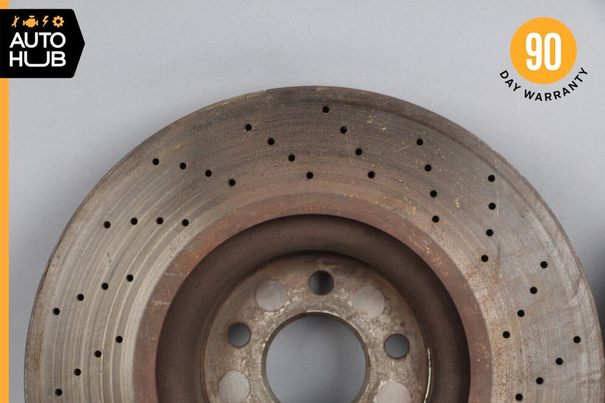 Mercedes W218 CLS550 Front Left & Right Drilled Disc Brake Rotors Set of 2 OEM - photo 7