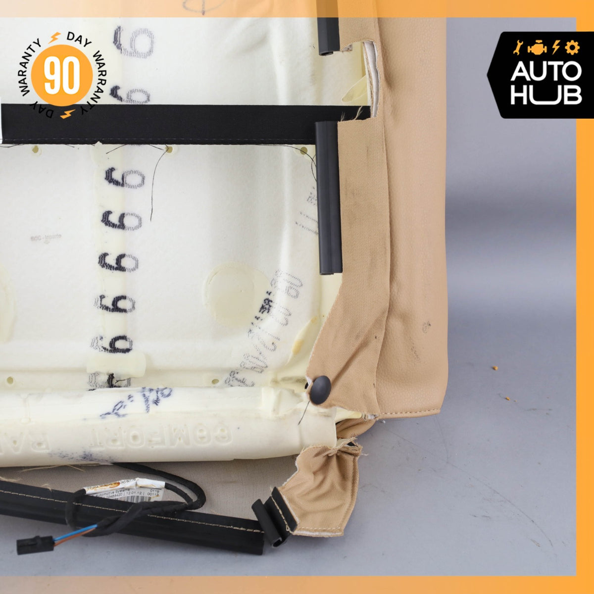11-18 Porsche Cayenne 958 Front Right Side Seat Upper Cushion Beige OEM - photo 10