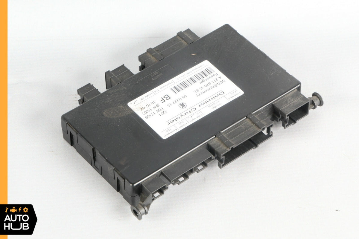 06-09 Mercedes W211 E500 CLS500 Seat Control Module Front Right Passenger OEM - photo 4