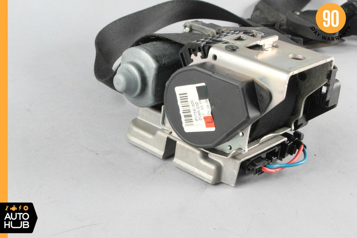 07-09 Mercedes W211 E350 E550 E63 Front Left Driver Side Seat Belt Black OEM - photo 3