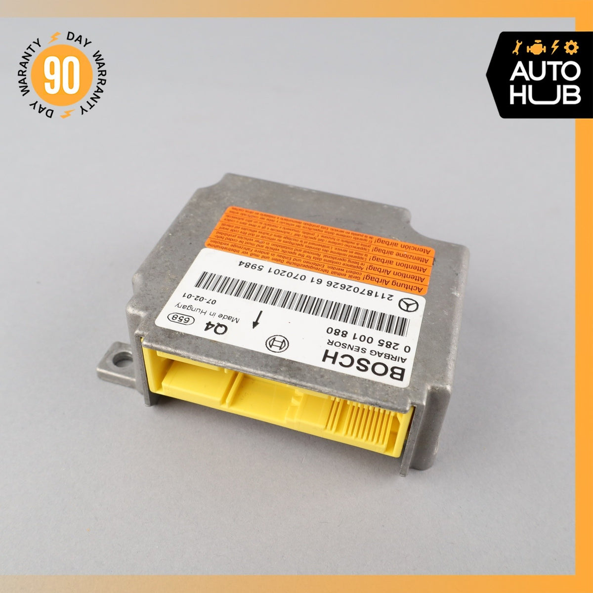 Mercedes W211 E320 E55 AMG Airbag Air Bag Sensor SRS Control Module OEM - photo 2