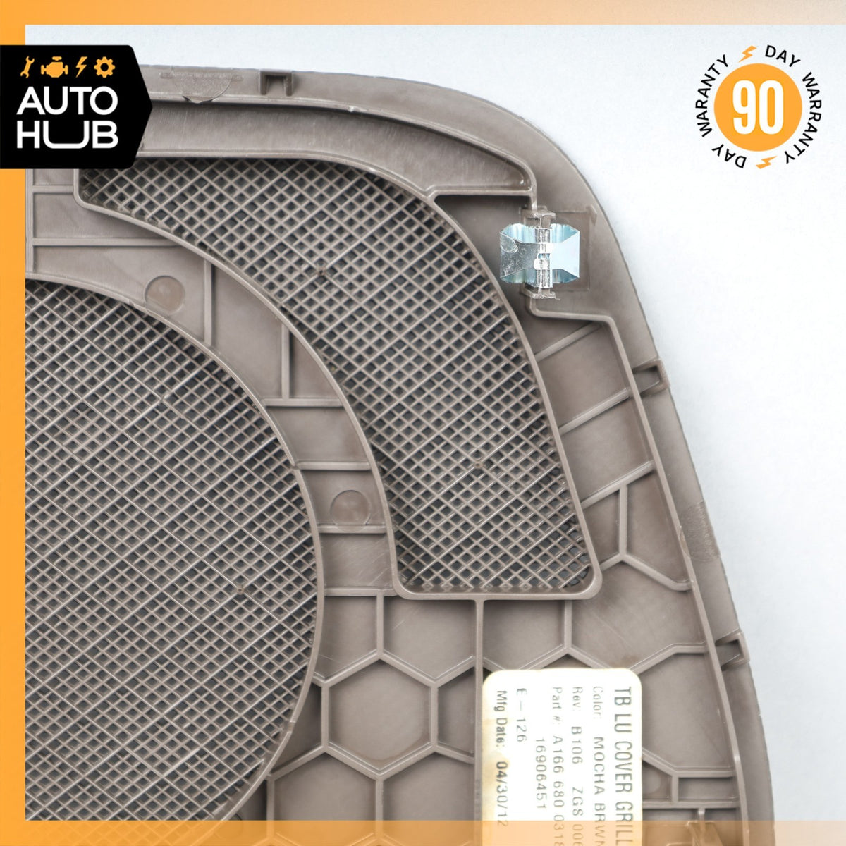 12-19 Mercedes W166 ML450 GLS550 Dashboard Dash Grille Speaker Cover Brown OEM - photo 11