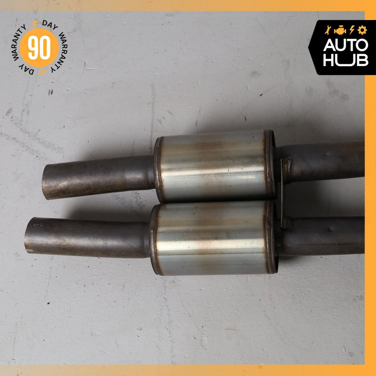 Mercedes R230 SL550 Engine Left & Right Side Exhaust Downpipe Set of 2 OEM 51k - photo 3