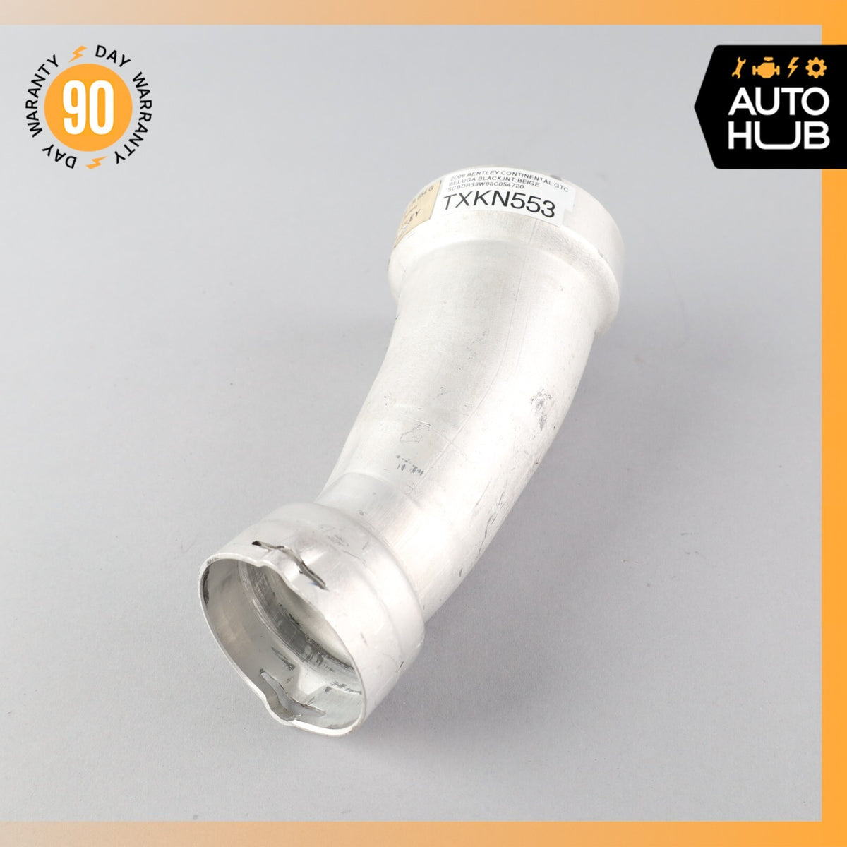 03-12 Bentley Continental GTC GT 6.0L Left Side Air Intake Hose Pipe OEM 63k - photo 1