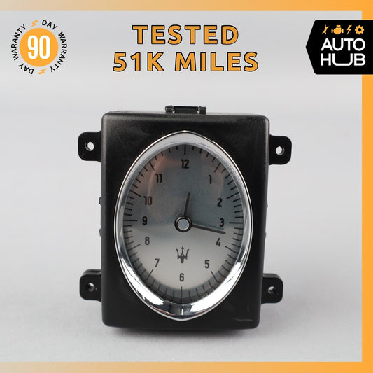 09-13 Maserati Quattroporte M139 Center Dashboard Analog Clock OEM 51k - photo 1