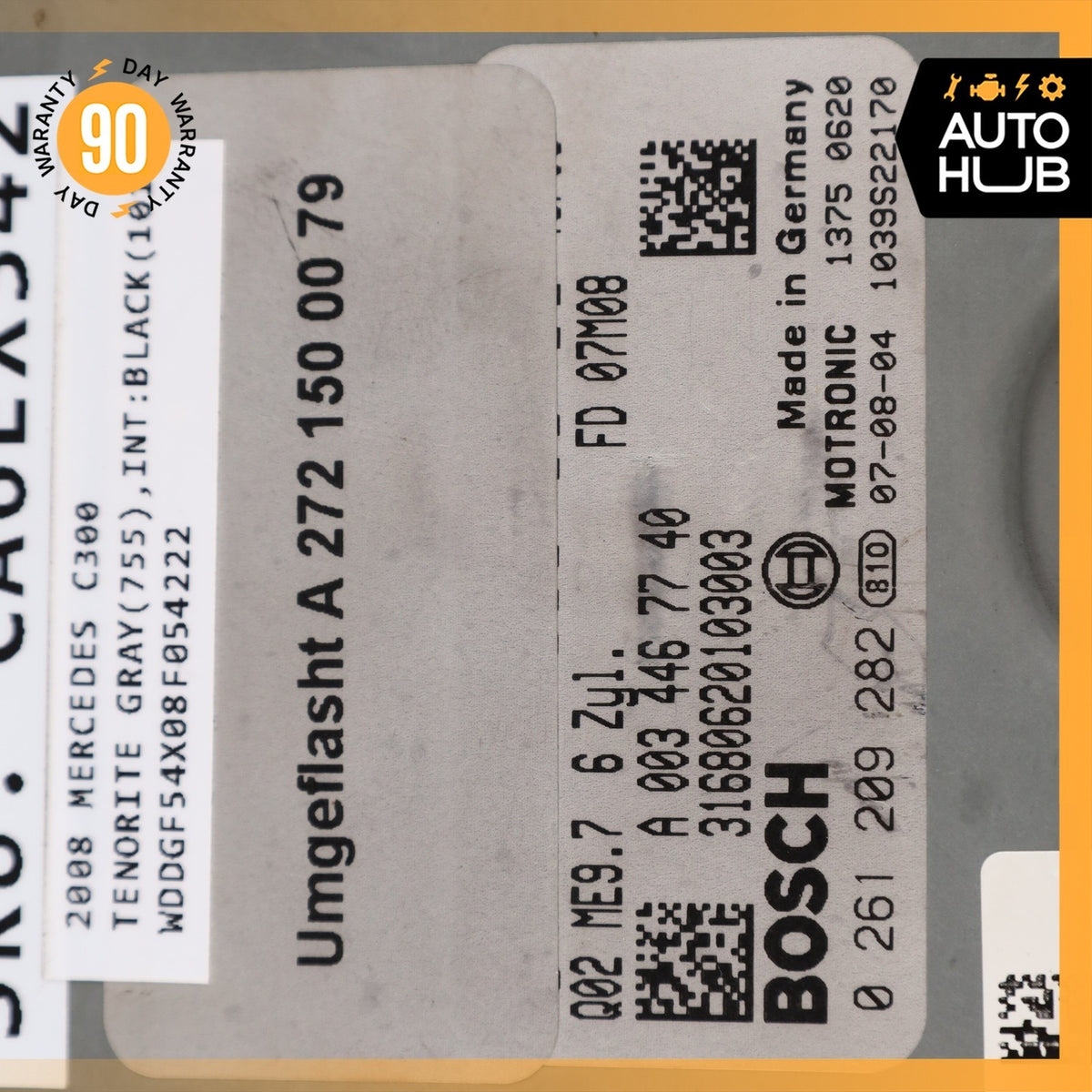 Mercedes W204 C300 E350 C350 M272 ECU Engine Control Module Unit FLASHED OEM - photo 9