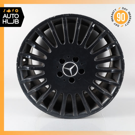 Mercedes W221 S600 S400 CL550 9.5 x 19 19" Rear Factory Wheel Rim Black OEM - photo 1