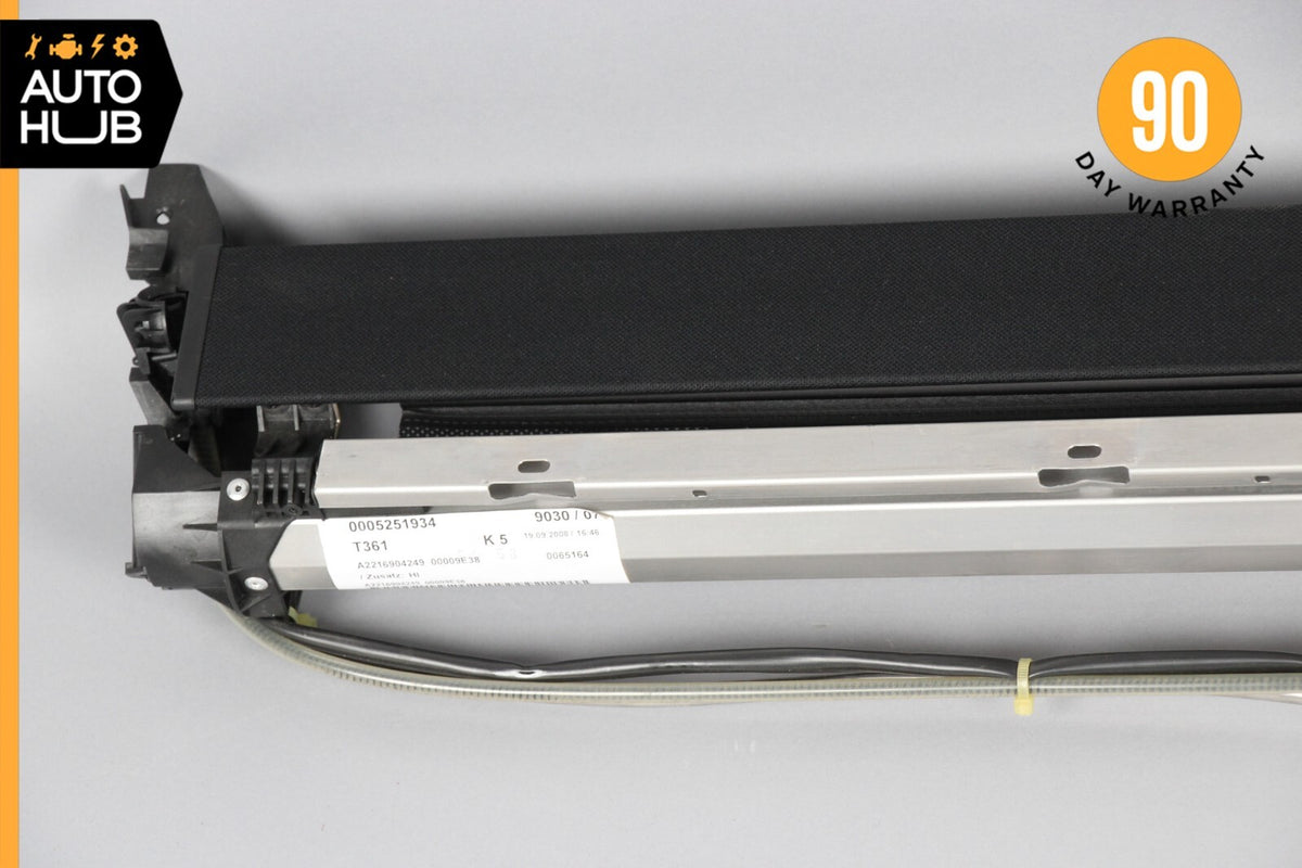 07-13 Mercedes W221 S63 S550 Rear Window Sun Shade Screen Roller Blind Black OEM - photo 2