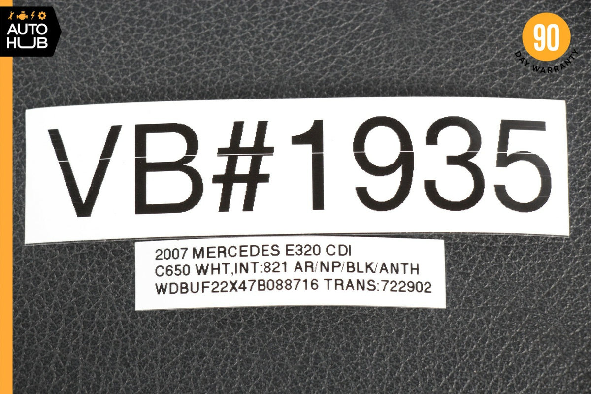 07-09 Mercedes W211 E320 E350 Front Right Side Lower Bottom Seat Cushion OEM - photo 12