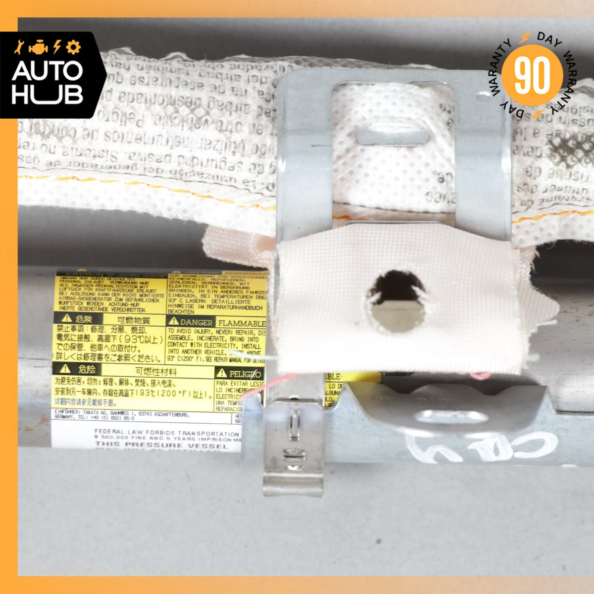 11-18 Porsche Cayenne 958 Roof Curtain Airbag Air Bag Right 7P5880742D OEM 91k - photo 17