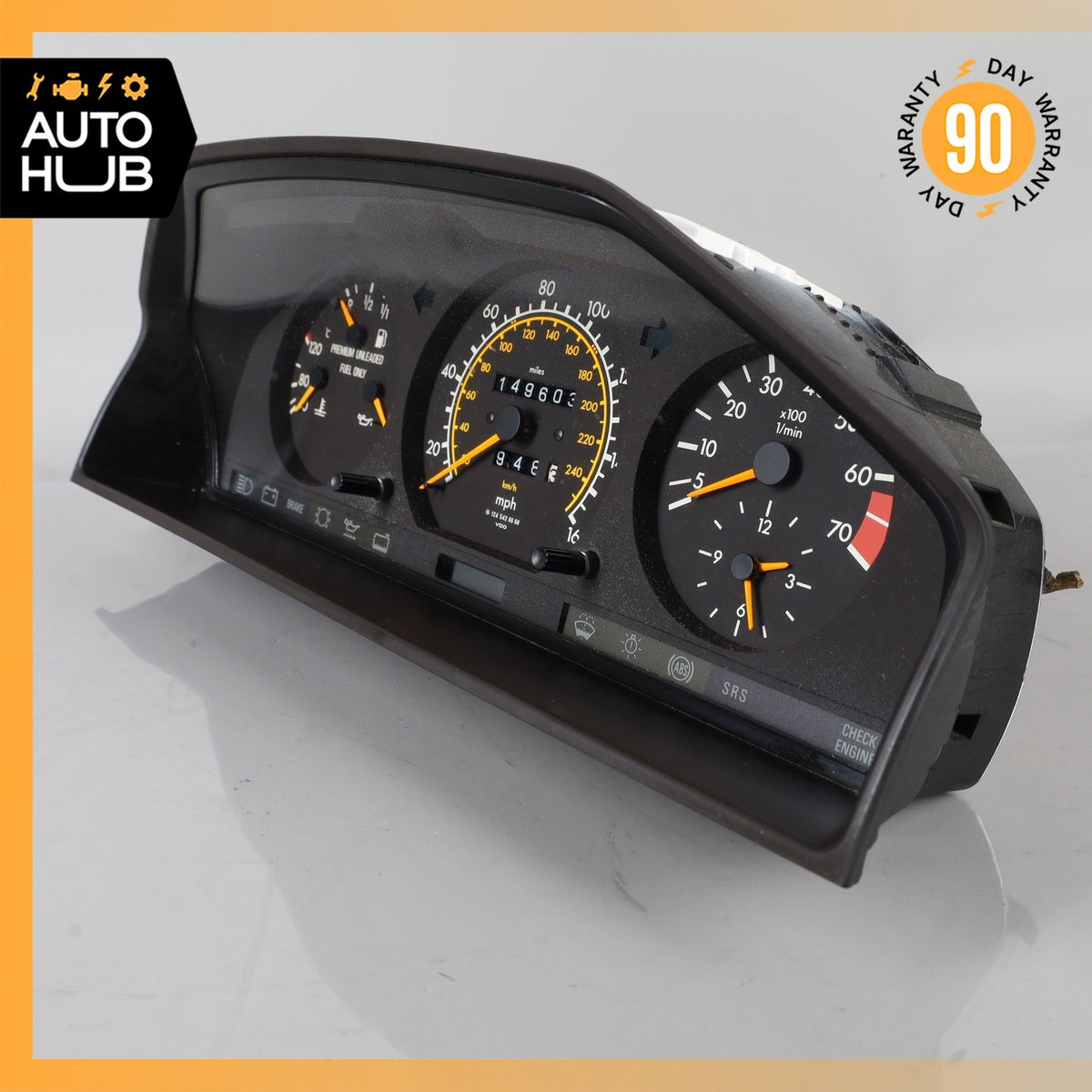 91-95 Mercedes W124 300E E320 Instrument Cluster 1245424301 OEM - photo 6