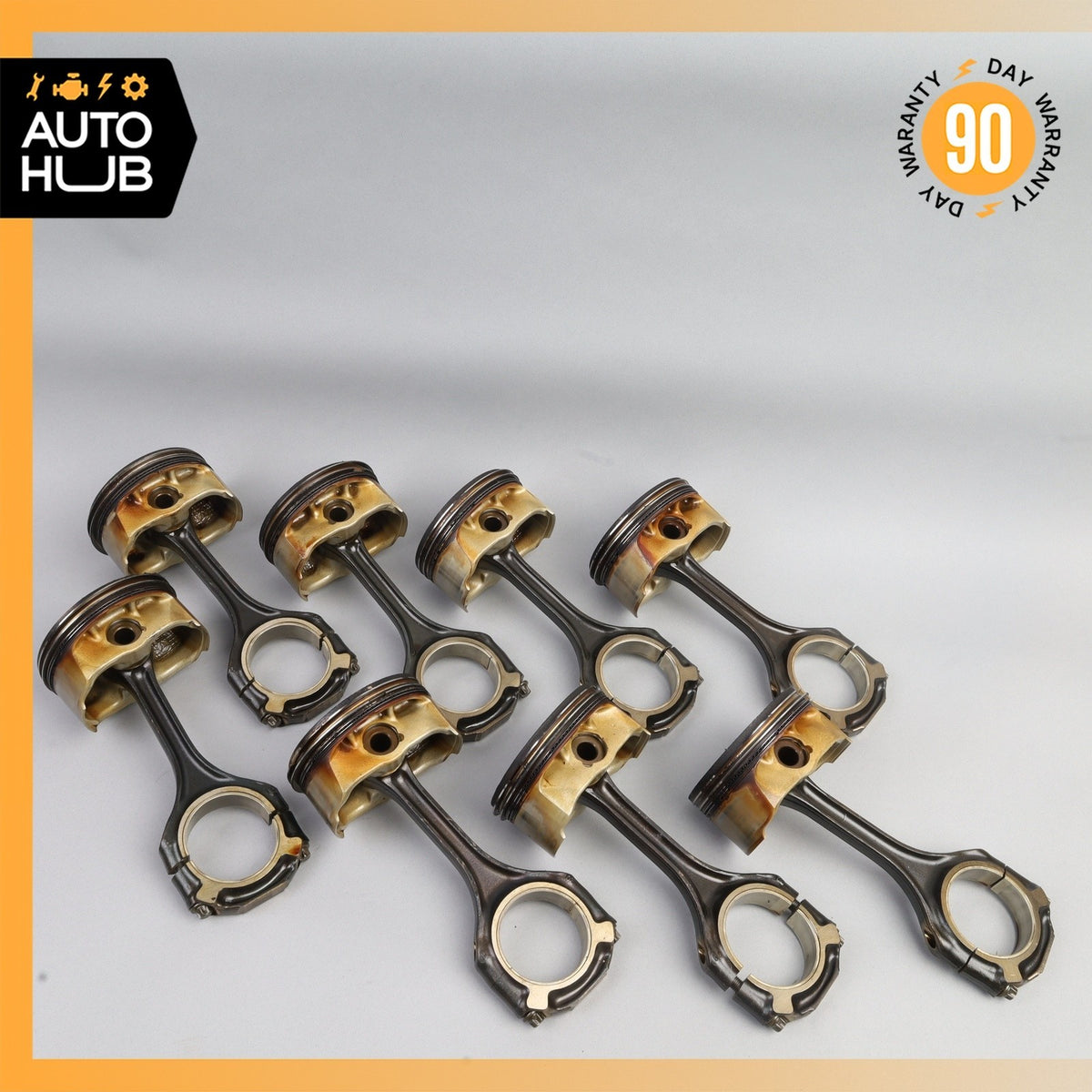 07-15 Mercedes W463 G550 E550 S550 M273 Engine Connecting Rod Piston Set OEM - photo 2