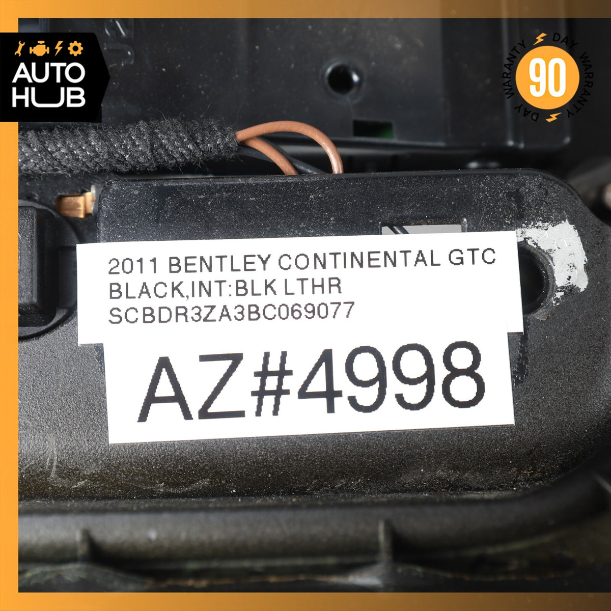 07-11 Bentley Continental GTC Convertible Overhead Dome Light Control OEM 59k - photo 23