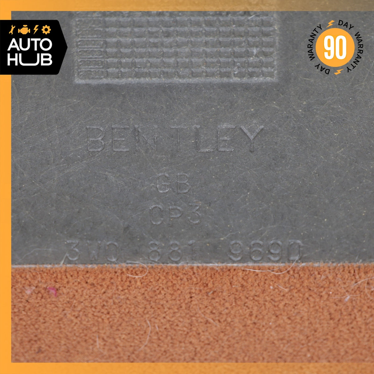03-06 Bentley Continental GT Seat Back Cover Panel Front Left Side Brown OEM - photo 11
