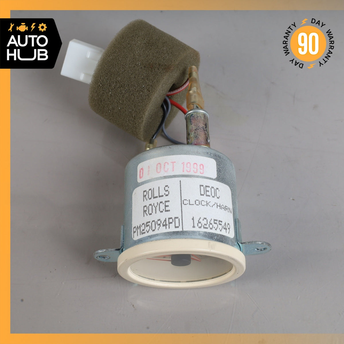99-04 Bentley Arnage Clock Dashboard Gauge Analog PM25094PD OEM 50k - photo 3