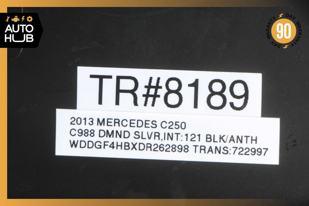 08-14 Mercedes W204 C250 C350 Dashboard Dash Board Trim Panel Left Black OEM 61k - photo 12