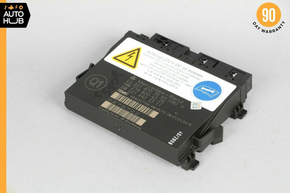 07-10 Mercedes W221 S550 S63 Front Left or Right Seat Contour Control Module OEM - photo 2