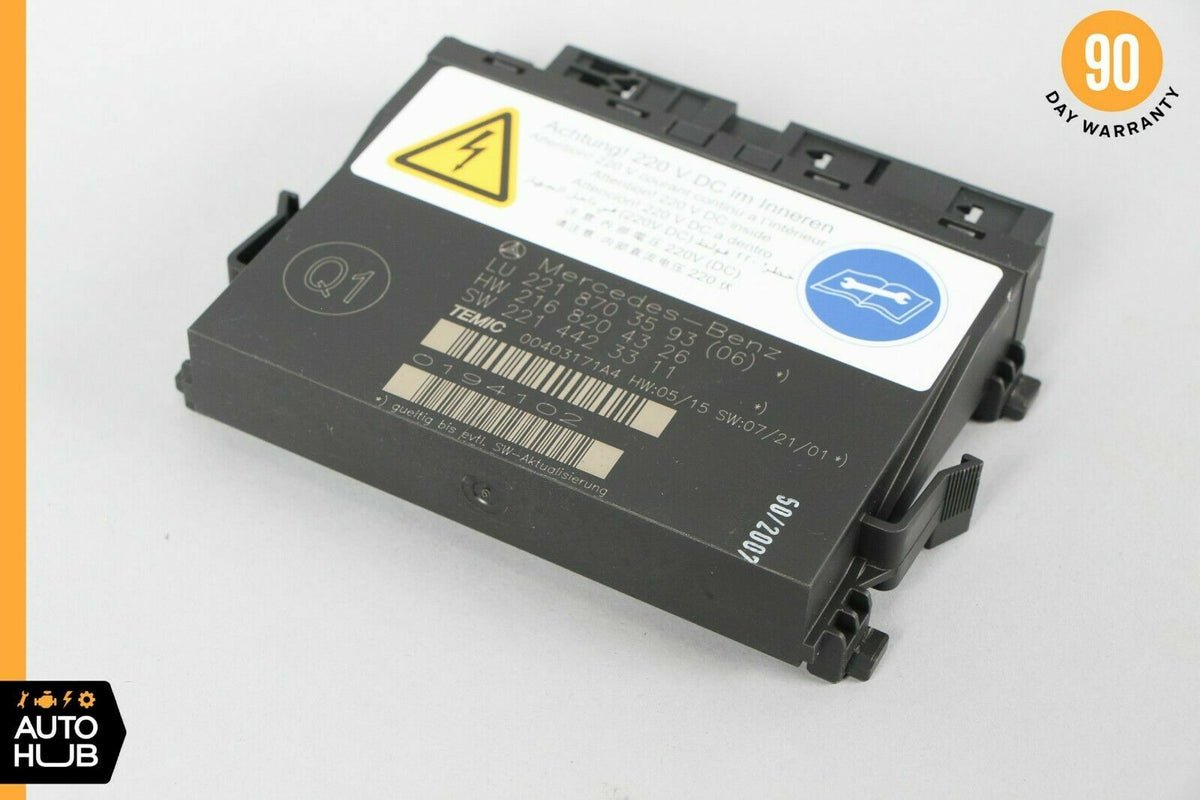 07-10 Mercedes W216 CL550 S63 Front Left or Right Seat Contour Control Module - photo 1