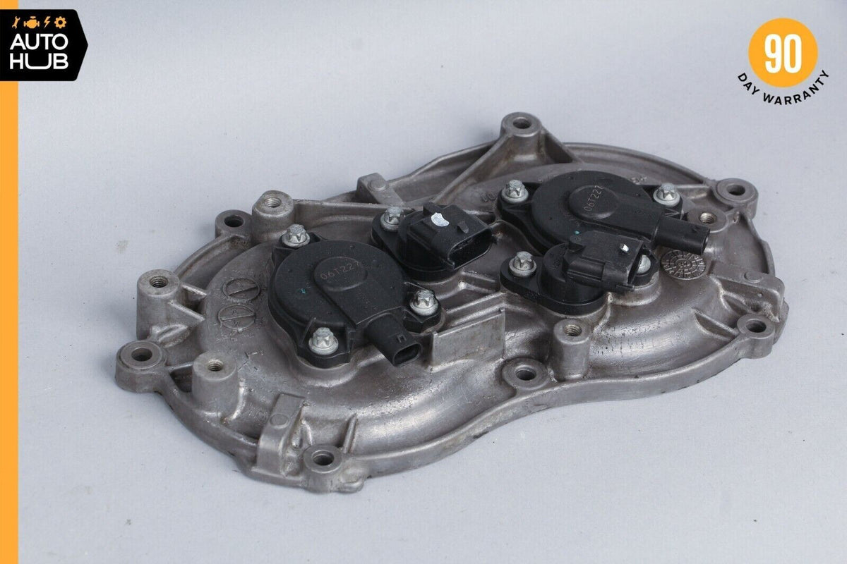 Mercedes W221 S550 E350 Front Left Side Engine Timing Chain Cover Plate OEM - photo 1