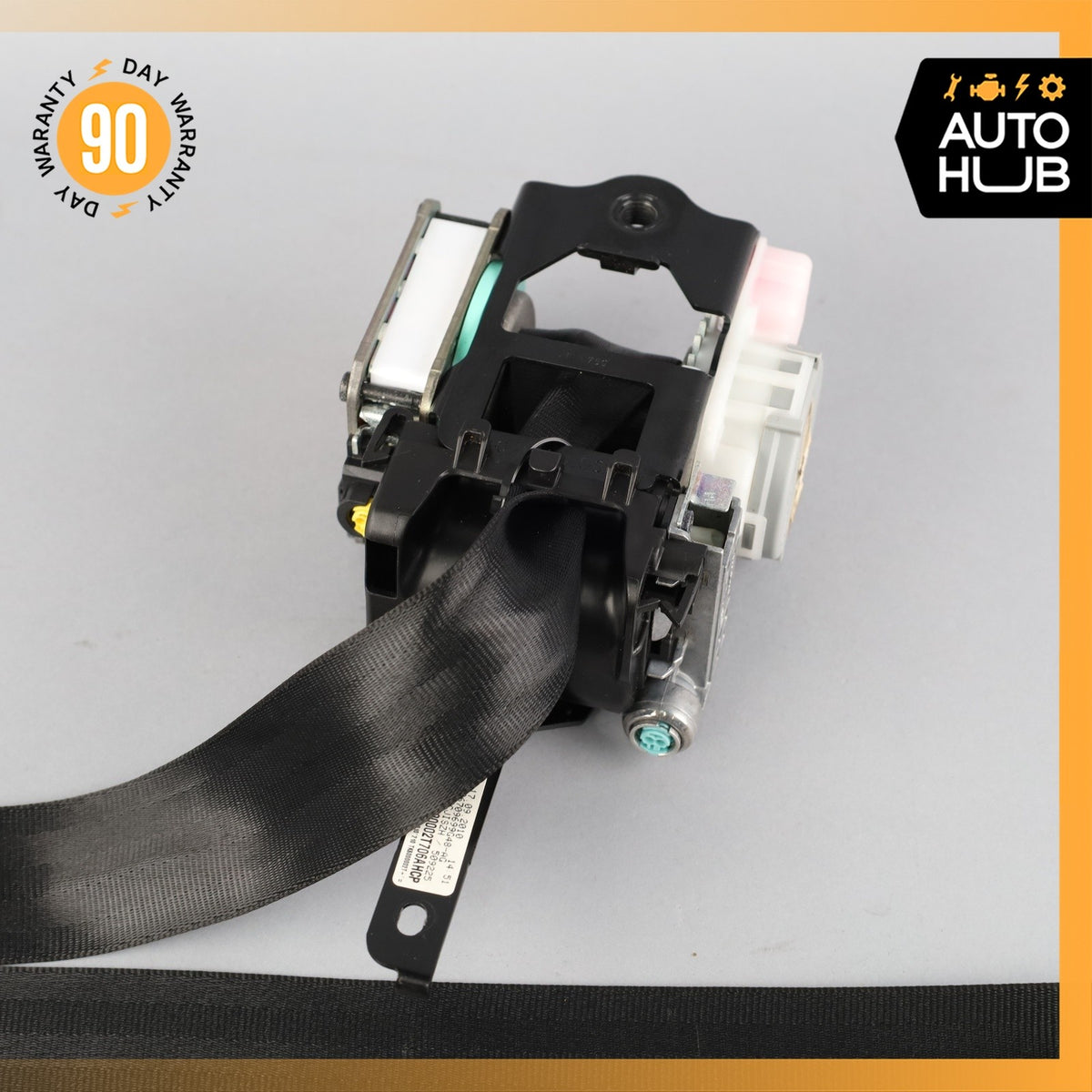 11-18 Porsche Cayenne 958 Front Right Passenger Side Seat Belt Black OEM - photo 3