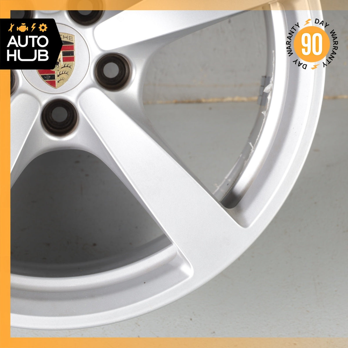 Porsche Macan 95B S 9 x 18 18" Rear Wheel Rim Silver 95B601025AQ OEM - photo 5