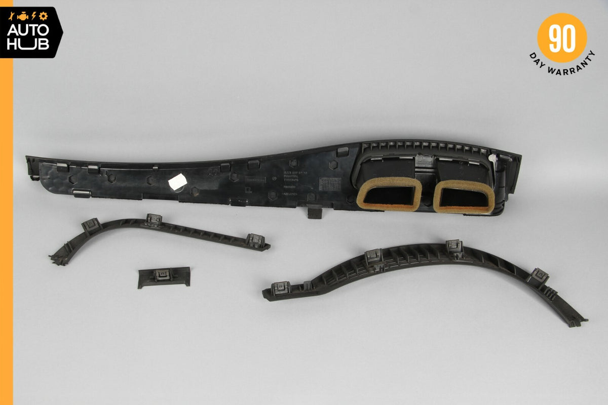 07-13 Mercedes W221 S550 S400 Dashboard Air Vent Trim Panel Cover Set Black OEM - photo 6