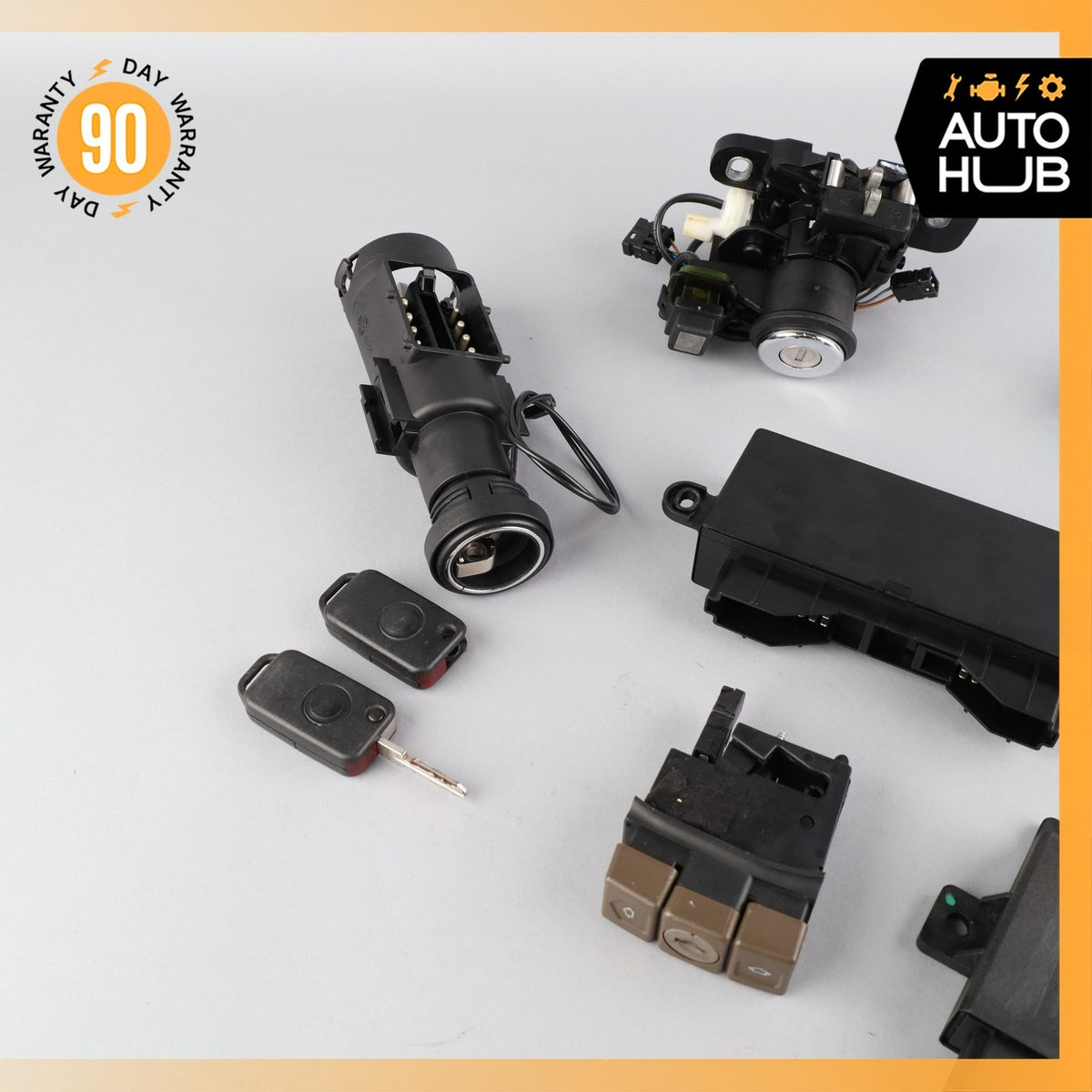 1997 Mercedes W140 CL600 S 500 Steering Ignition Switch Trunk Door Lock Set OEM - photo 3