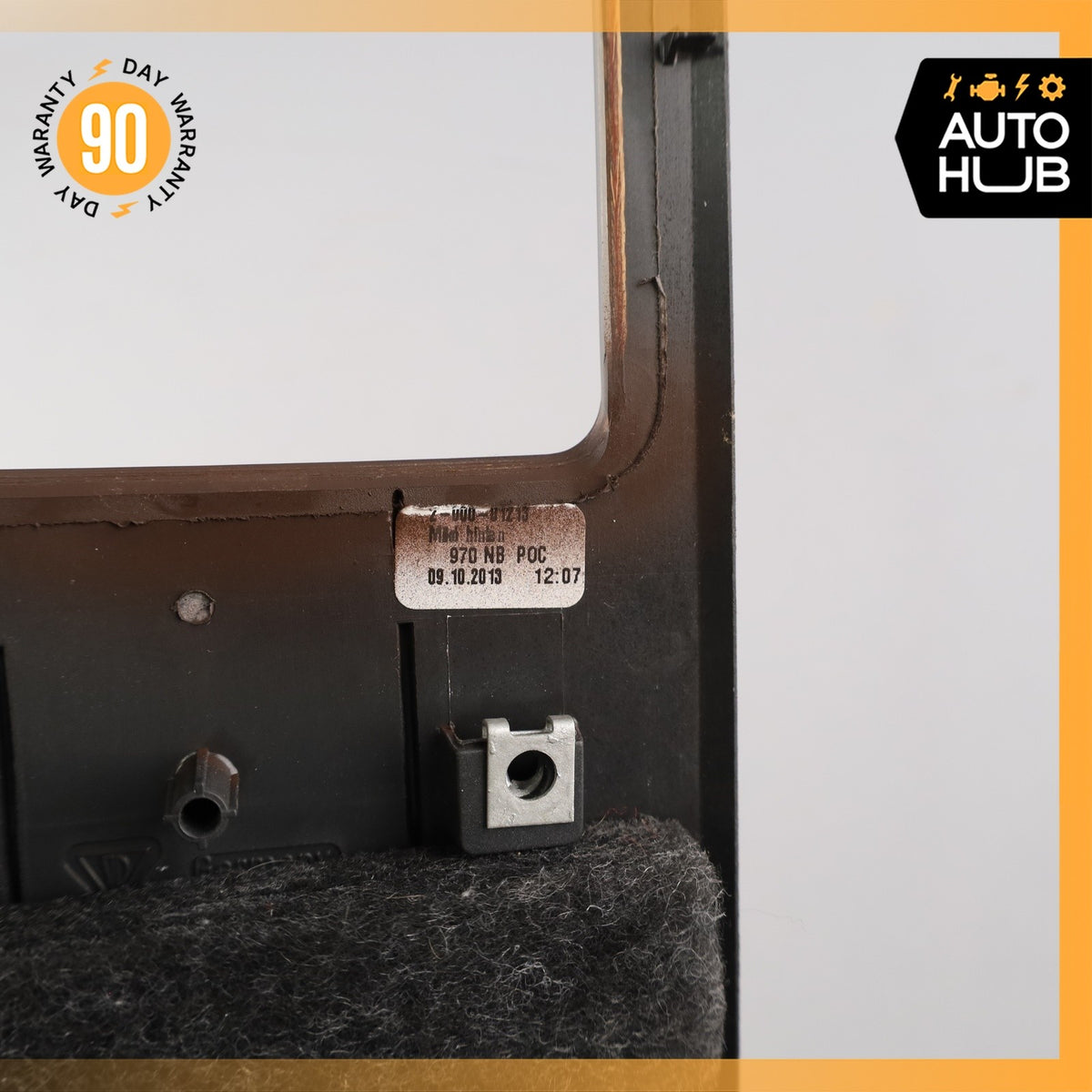 10-16 Porsche Panamera 970 Rear Console Cupholder Bezel Trim Wood OEM - photo 13
