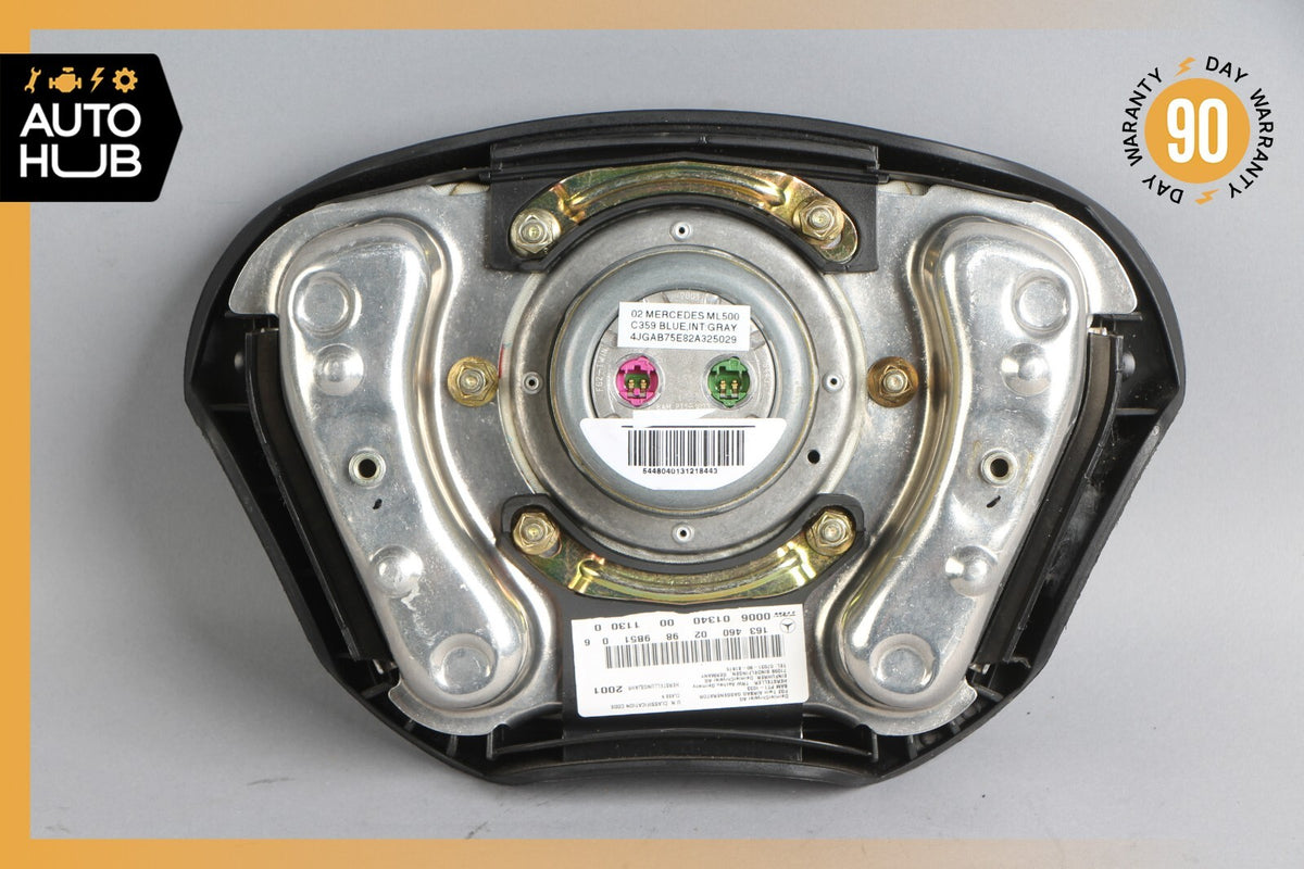 01-05 Mercedes W163 ML500 ML320 ML55 AMG Steering Wheel Airbag Air Bag Black OEM - photo 8