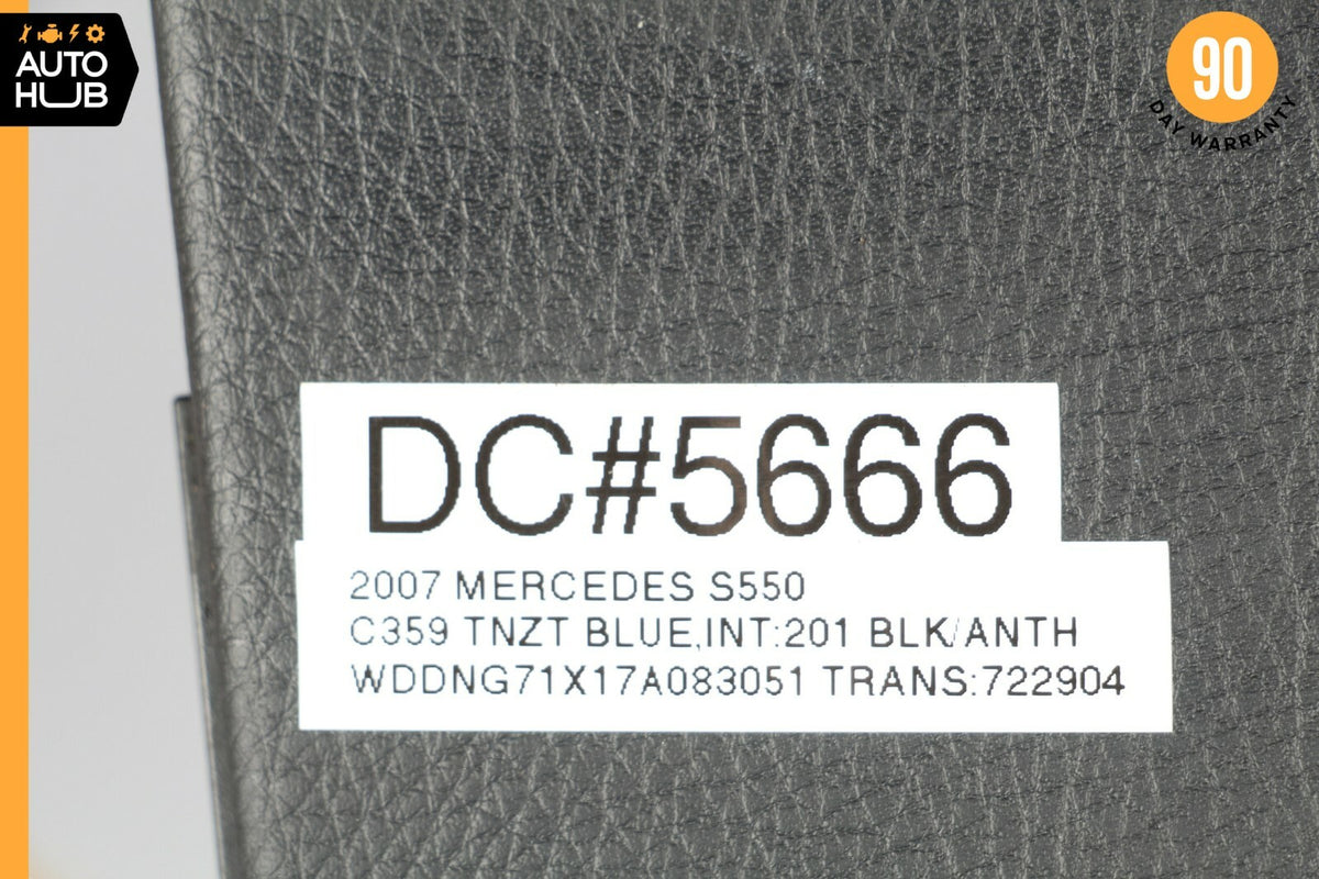07-09 Mercedes W221 S550 S450 Ash Tray Ashtray Lighter Trim Black 2216801552 OEM - photo 12