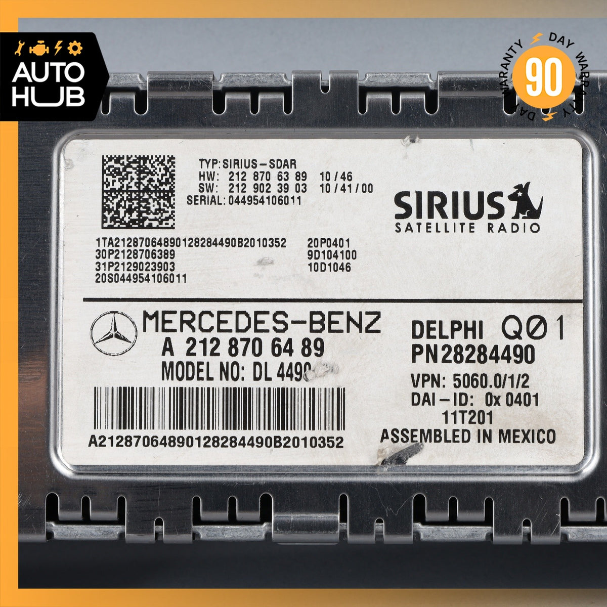 Mercedes W207 E350 GL550 C300 Sirius Satellite Radio Receiver 2128705689 OEM - photo 9