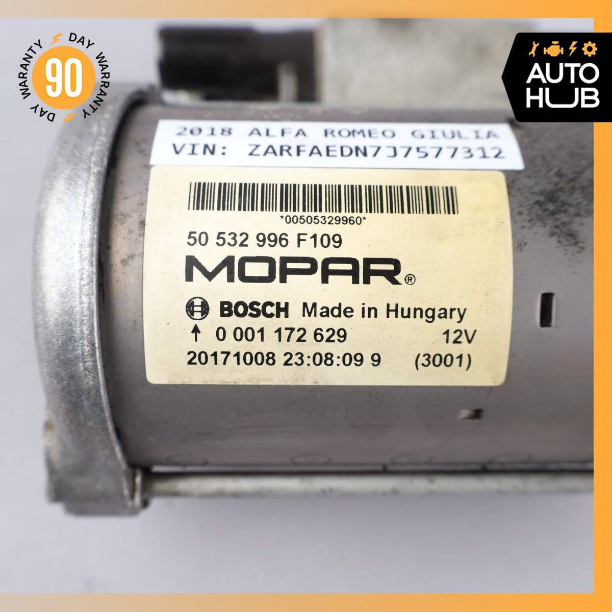 Alfa Romeo 952 Giulia Engine Motor Starter 50532996 OEM - photo 10