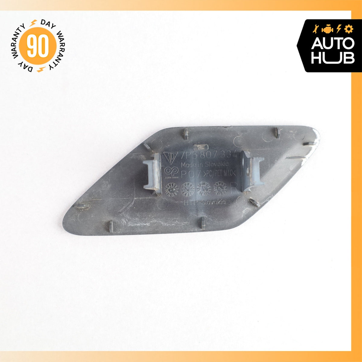 Porsche Cayenne 958 Hybrid Front Right Headlight Washer Nozzle Cap OEM - photo 7