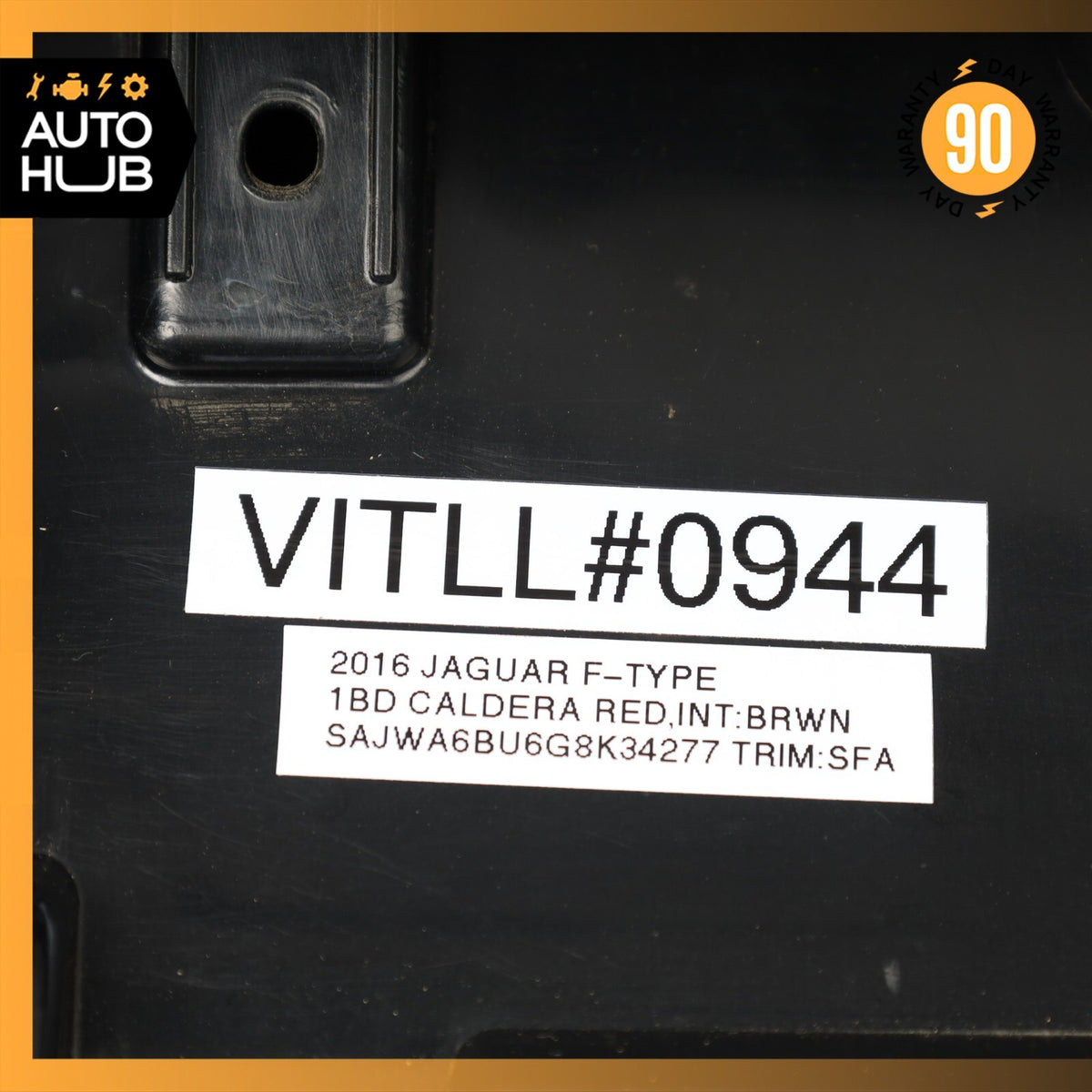 14-24 Jaguar X152 F-Type Front Left Under Dash Lower Knee Panel Black OEM - photo 14