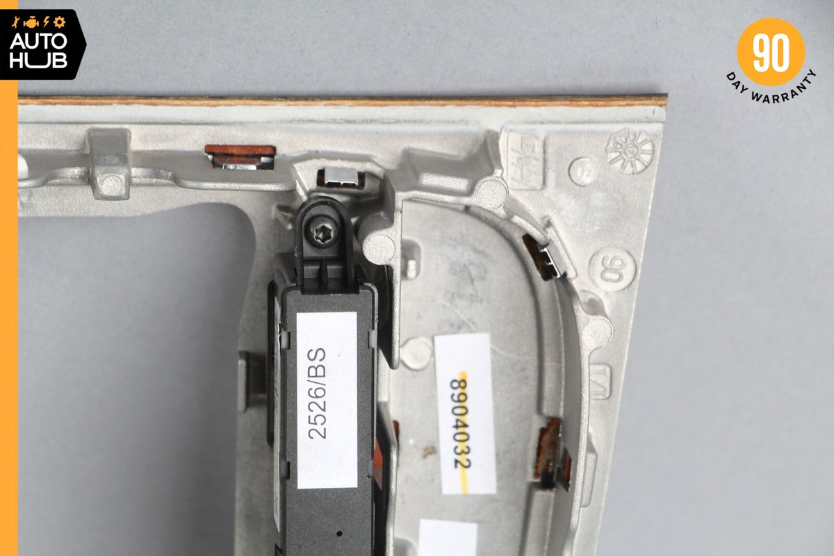07-09 Mercedes W211 E350 E320 Center Console Shifter Trim Bezel Bird's Eye OEM - photo 8