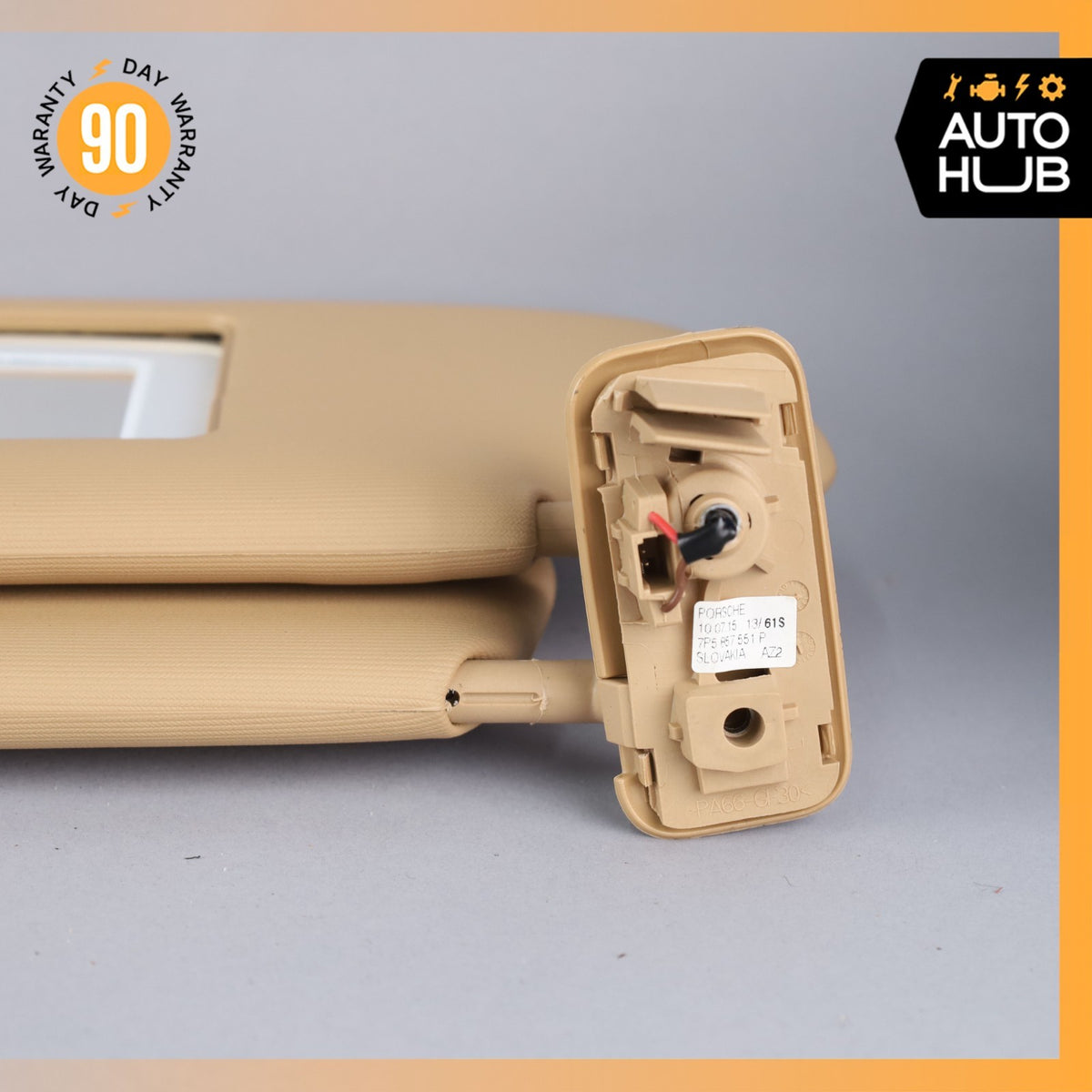 15-18 Porsche Cayenne 958 Sun Visor Sunvisor Front Left Luxor Beige OEM - photo 13