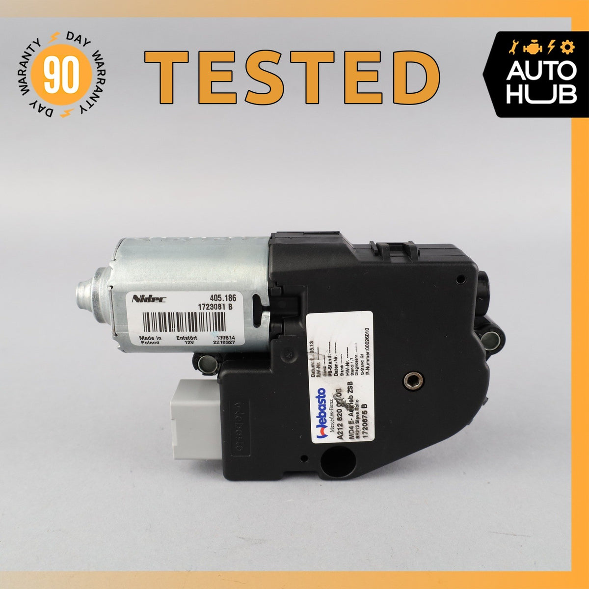 10-17 Mercedes W207 E350 C350 E550 Roof Sun Shade Screen Roller Blind Motor OEM - photo 1