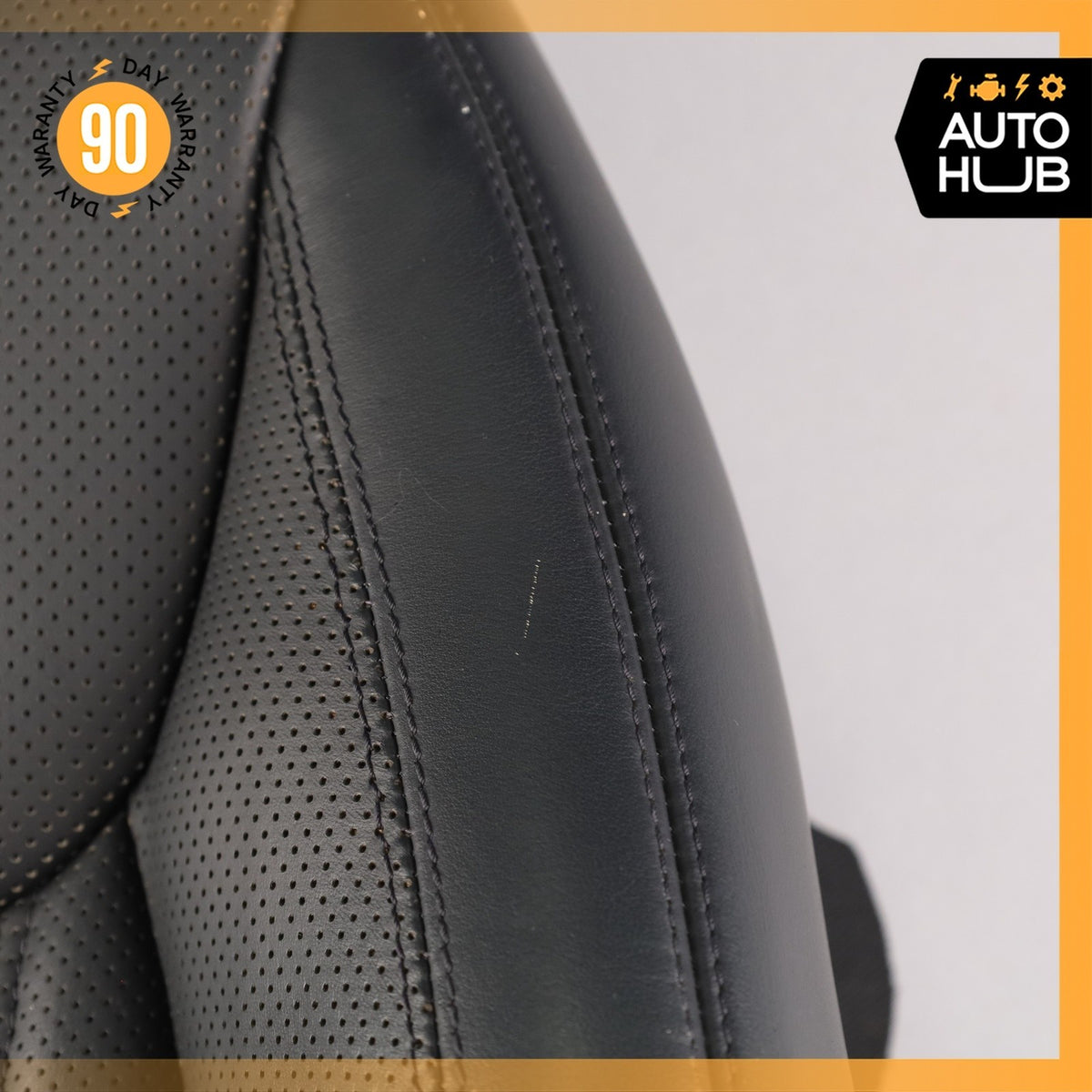 09-12 Mercedes R230 SL550 Top Upper Seat Cushion Right Side Nappa Black OEM - photo 6