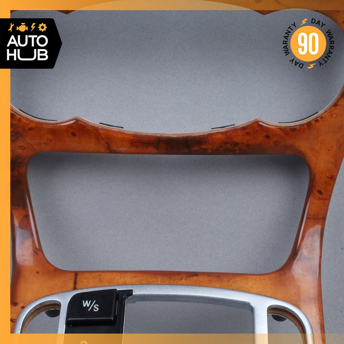 03-04 Mercedes R230 SL500 SL600 Center Console Trim Bezel Wood OEM - photo 5