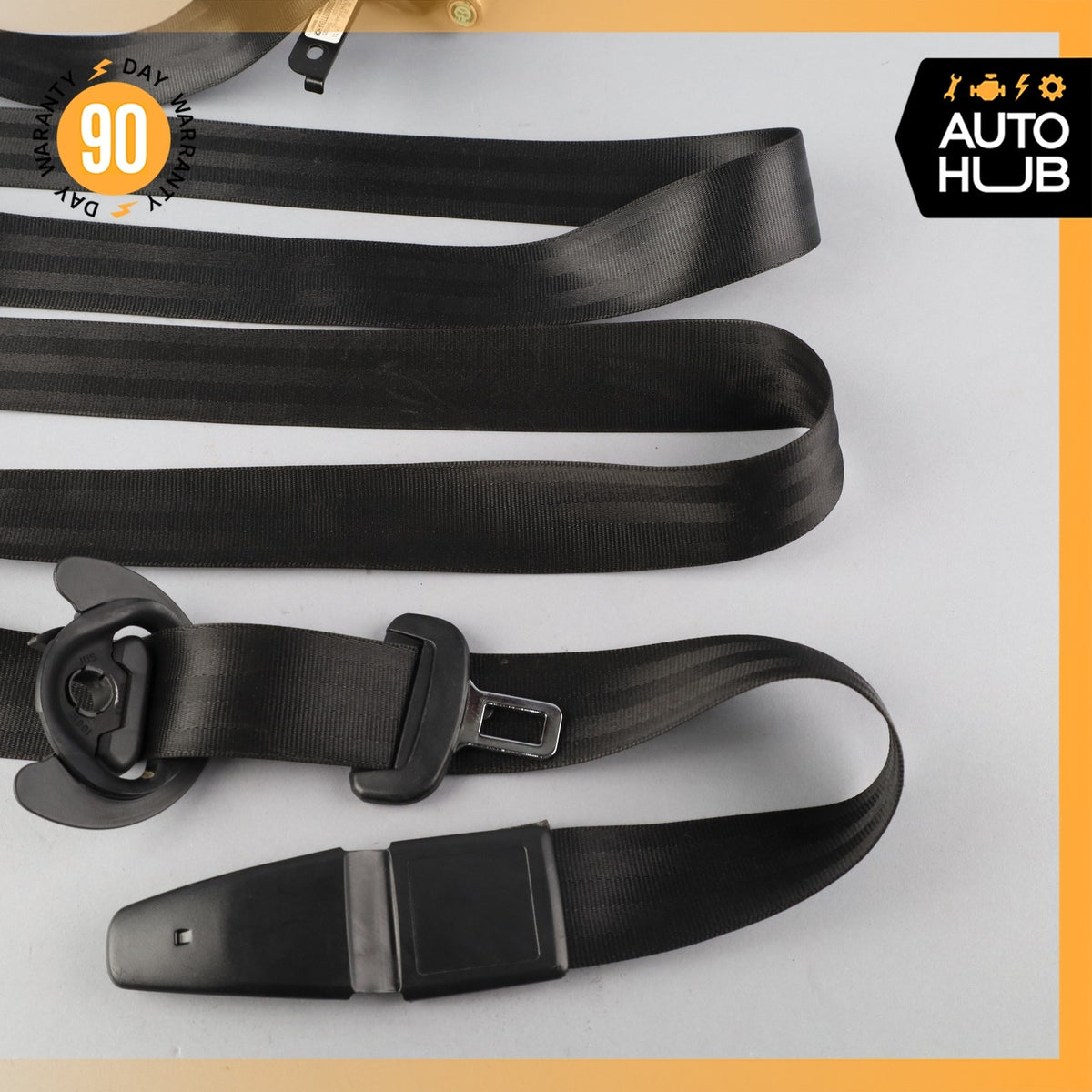 11-18 Porsche Cayenne 958 Front Right Passenger Side Seat Belt Black OEM - photo 5