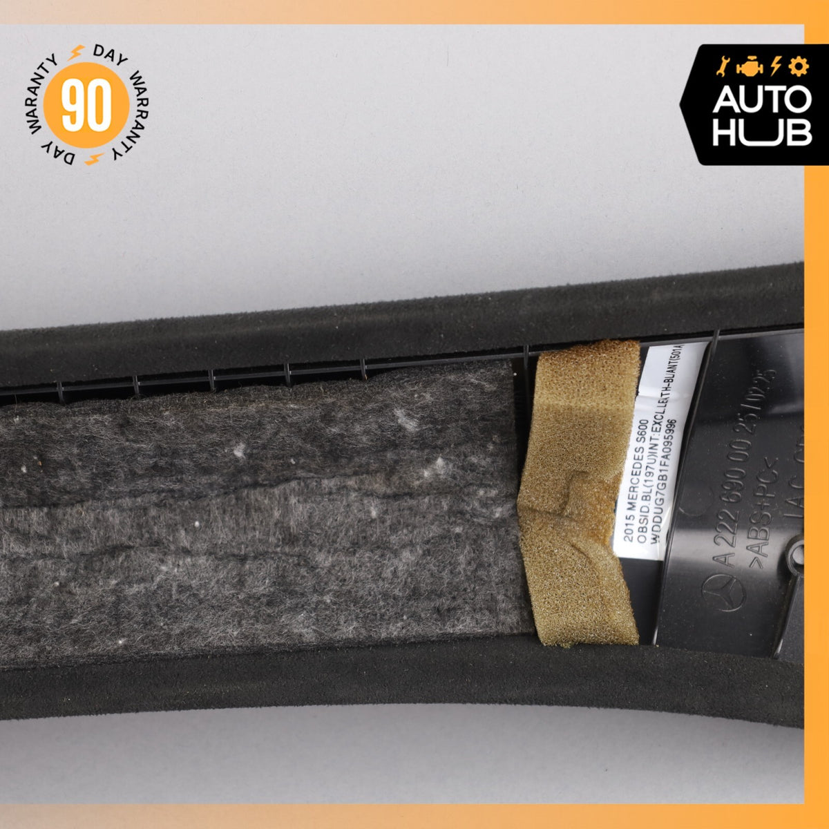 14-17 Mercedes W222 S600 S550 Front Right Side A Pillar Trim Panel Suede OEM - photo 13