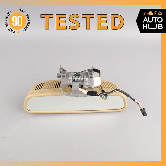 07-09 Mercedes W221 S550 S63 AMG Interior Rear View Mirror Beige 2218103917 OEM - photo 1