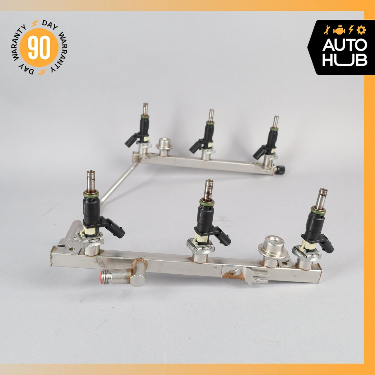 Mercedes W212 E350 R350 CLK350 S400 Fuel Injector Rail w/ Fuel Injectors OEM - photo 3